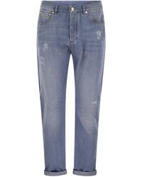 Brunello Cucinelli - Five-Pocket Leisure Fit Trousers - Lyst