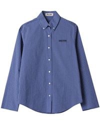 Miu Miu - Check Shirt - Lyst