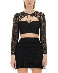Self-Portrait - Lace Top - Lyst
