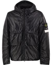 Stone Island - Light Nylon 3L Tc Padded Hooded Jacket - Lyst