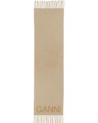 Ganni - Scarf With Logo - Lyst