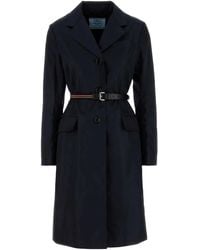 Prada - Midnight Re-Nylon Trench Coat - Lyst