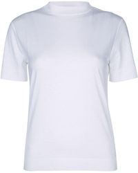 Calvin Klein - Ss Refined Cotton Mock Nk Tee - Lyst