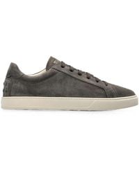Tod's - Suede Leather Sneakers - Lyst