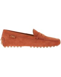 Tod's - Suede Rubber Sole Loafer - Lyst