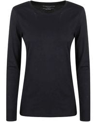 Majestic - Round Neck Long Sleeve Sweater - Lyst