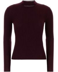 Jil Sander - Burgundy Wool Blend Sweater - Lyst