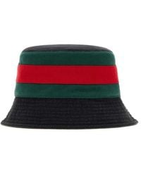 Gucci - Slate Canvas Bucket Hat - Lyst