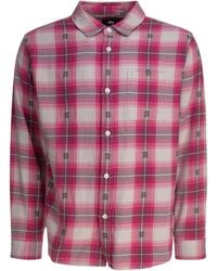 Stussy - Stussy Motif Plaid Shirt - Lyst