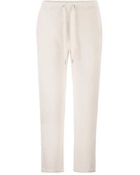 Majestic - Stretch Viscose Jogger Trousers With Drawstring Waist - Lyst