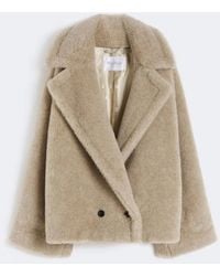 Max Mara - Mxmcambusa Teddy Fabric Coat - Lyst
