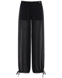 Liu Jo - Polyester Elastane Trousers - Lyst