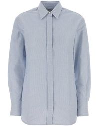 Golden Goose - Golden W's Boyfriend Shirt Striped Oxford Cotton - Lyst