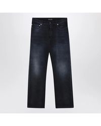 Balenciaga - Wide-Leg Washed-Effect Jeans - Lyst