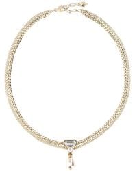 McQueen - Skl & Crystal Neck - Lyst
