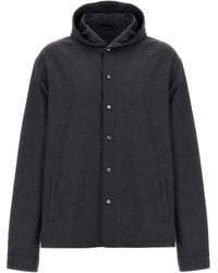 Herno - Giacca Corta Con Cappuccio - Lyst