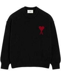 Ami Paris - Wool Ami De Coeur Sweater - Lyst