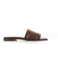 Tod's - Kate Low Leather Sandal - Lyst