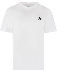 Golden Goose - Logo Print Cotton T Shirt - Lyst