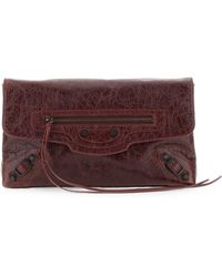 Balenciaga - Leather Le City Clutch - Lyst