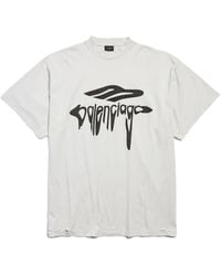 Tシャツ・カットソー Balenciaga Crinkled effect T-shirt Balenciaga Crinkled Effect T-shirt in Black for Men | Lyst