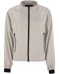 Herno - Laminar Bomber Jacket With Zip - Lyst