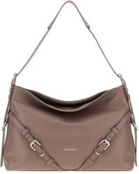 Givenchy - Dove Leather Medium Voyou Shoulder Handbag 40 Cm - Lyst