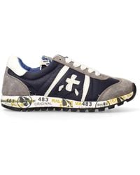 Premiata Will Be - Leather And Fabric Sneaker - Lyst