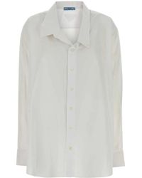 Prada - Poplin Oversize Shirt Cotton - Lyst