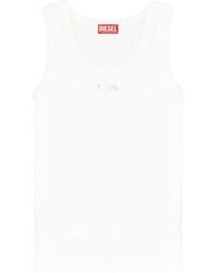 DIESEL - Anki Ribbed Cotton Tank Top - Lyst