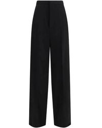 Balenciaga - Wool Tailored Tuxedo Pants - Lyst