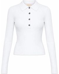 MICHAEL Michael Kors - Michael By Michael Kors Long-Sleeved Polo Shirt - Lyst