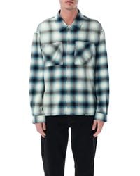 Represent - Sun-Bleached Cotton Flannel Shirt - Lyst