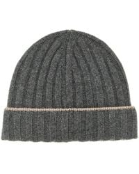 Brunello Cucinelli - Cashmere Turn-Up Beanie - Lyst