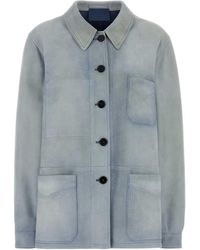 Prada - Light- Suede Jacket - Lyst