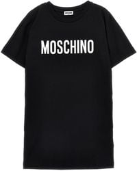 Moschino - Logo Print Dress - Lyst