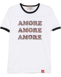 ALESSANDRO ENRIQUEZ - Amore Print Cotton T Shirt - Lyst