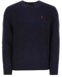 Polo Ralph Lauren - Logo Embroidered Knit Jumper - Lyst