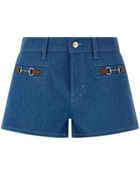 Gucci - Cotton Bermuda Shorts - Lyst