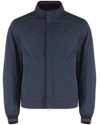 Paul & Shark - Technical Fabric Waterproof Jacket Shell: Polyester Raincoats - Lyst