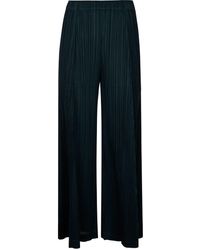 Pleats Please Issey Miyake - Chic Wide Leg Trousers - Lyst