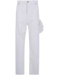 DARKPARK - "Lisa" Feather Chain Corduroy Loose Fit Carpenter Pants - Lyst