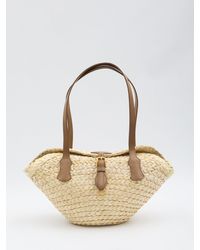 Dolce & Gabbana - Woven Raffia Basket Bag - Lyst