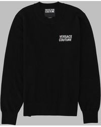 Versace Jeans Couture - Maglia Con Patch Logo - Lyst