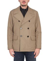 Fay - Peacot Double Front Trenches And Coats - Lyst