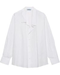 Prada - Poplin Shirt - Lyst