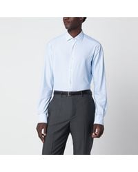 Xacus - Light/ Striped Active Twill Shirt - Lyst