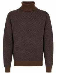 Manuel Ritz - Dark Wool Acrylic Sweater - Lyst