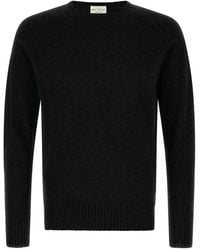 Ma'ry'ya - Crew-Neck Sweater With Slits - Lyst