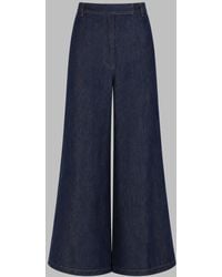 Dries Van Noten - High-Waisted Denim Wide-Leg Trousers - Lyst